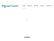 Tablet Screenshot of pigeonguard.com
